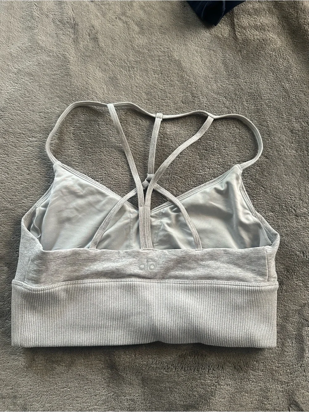 Light Gray alo sport bra  - Women's